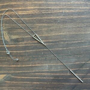 Silver Geometric Pendant Necklace